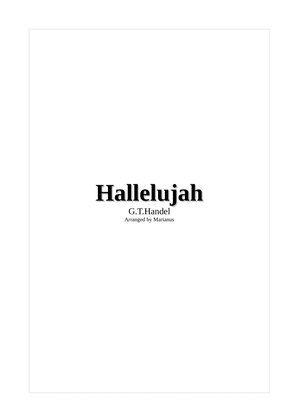 Hallelujah - from The Messiah