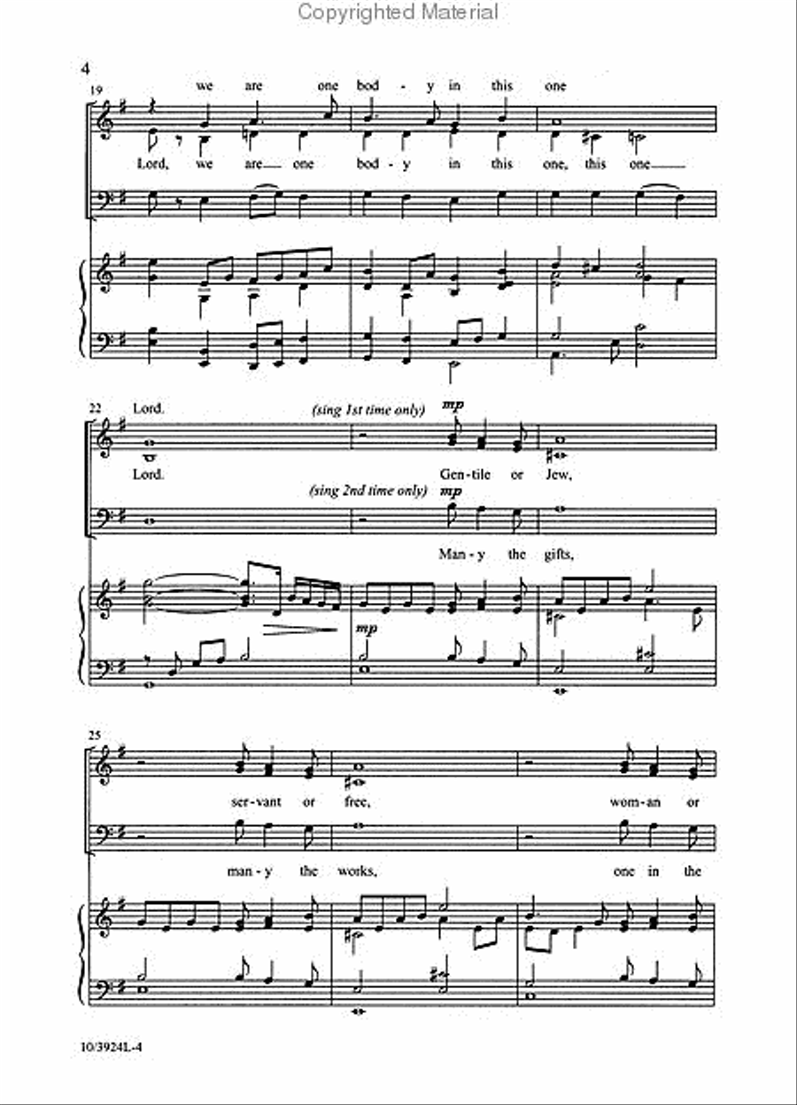 One Bread, One Body 3-Part scores gallery preview page 3