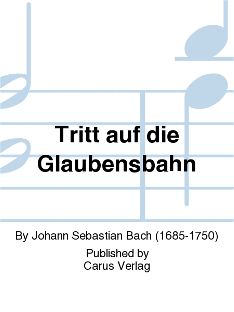 Walk on the path of faith (Tritt auf die Glaubensbahn) Recorder scores gallery preview page 1