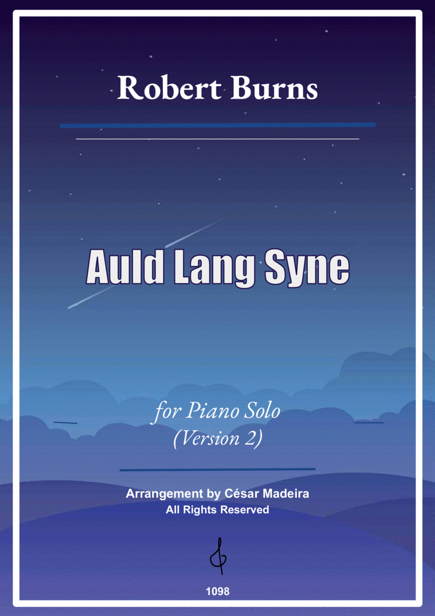 Auld Lang Syne - Piano Solo - W/Chords (Full Score) image number null