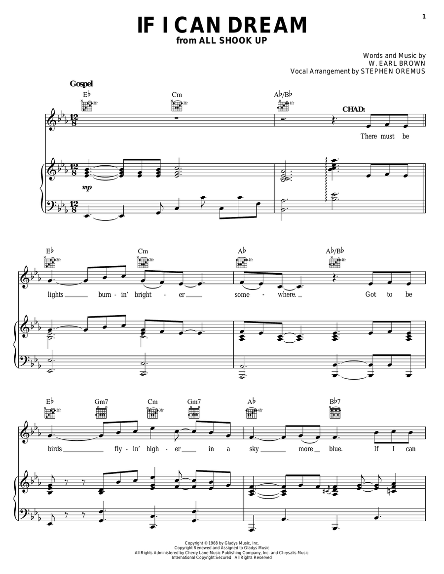 If I Can Dream If I Can Dream Acoustic Guitar scores gallery preview page 1