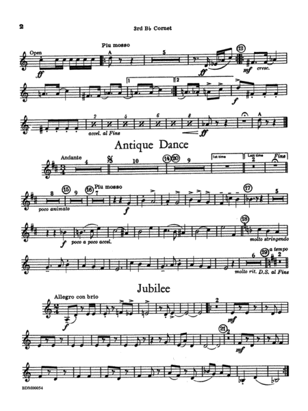 Symphonic Suite: 3rd B-flat Cornet