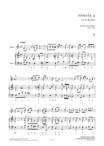 Six violinsonatas, Op. 1, volume 2