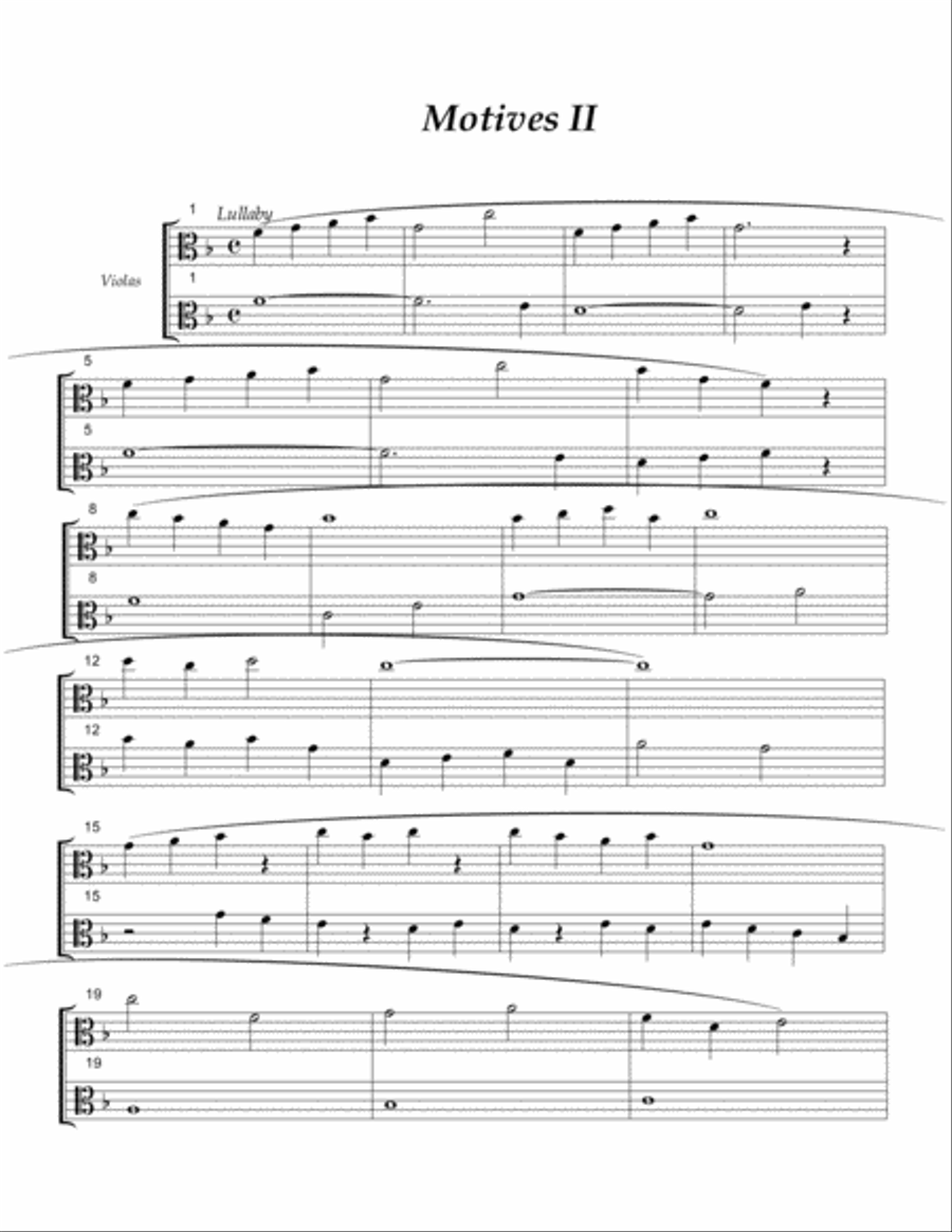 Motives for Violas Viola Solo scores gallery preview page 6