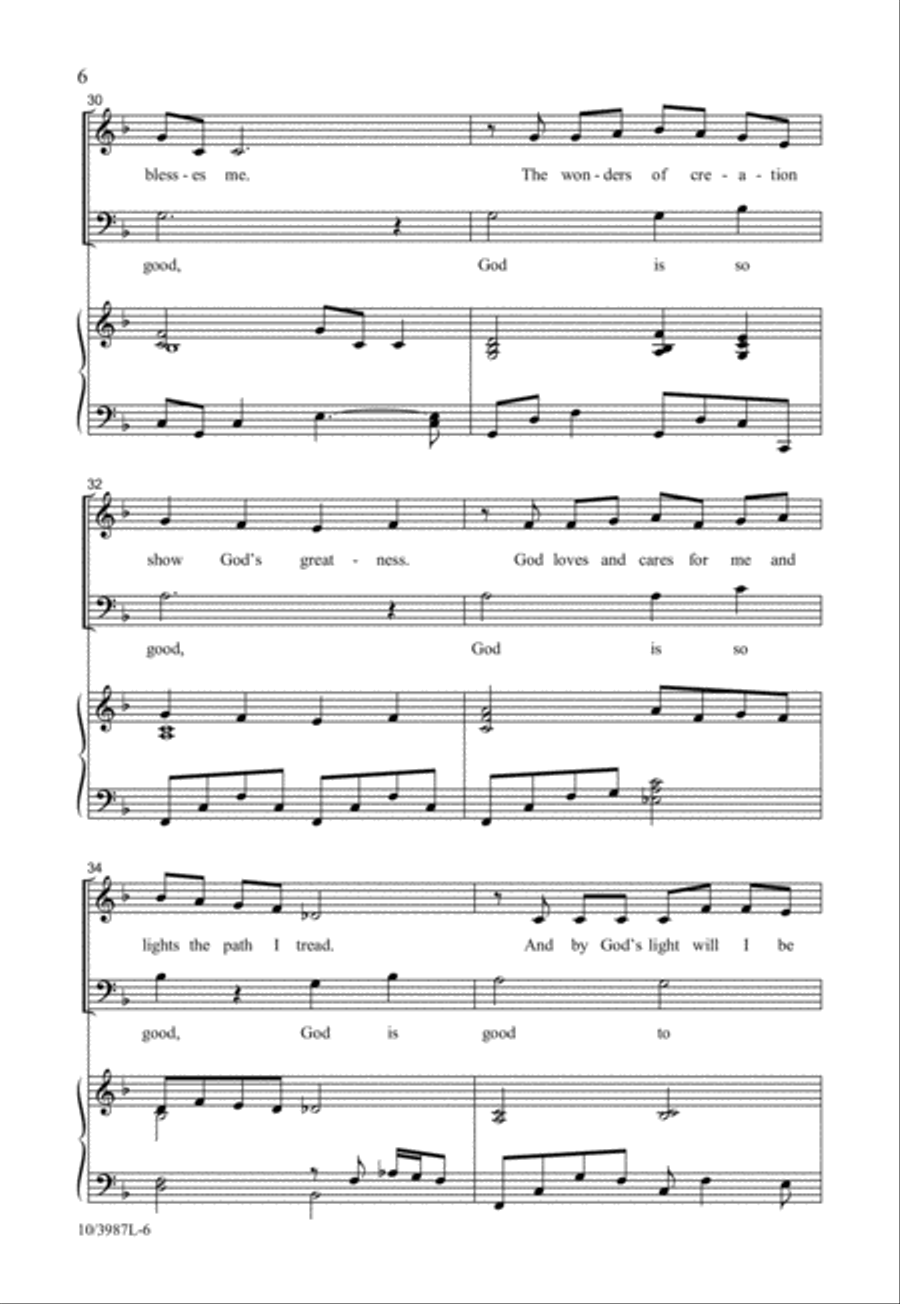 God Is So Good 2-Part scores gallery preview page 6