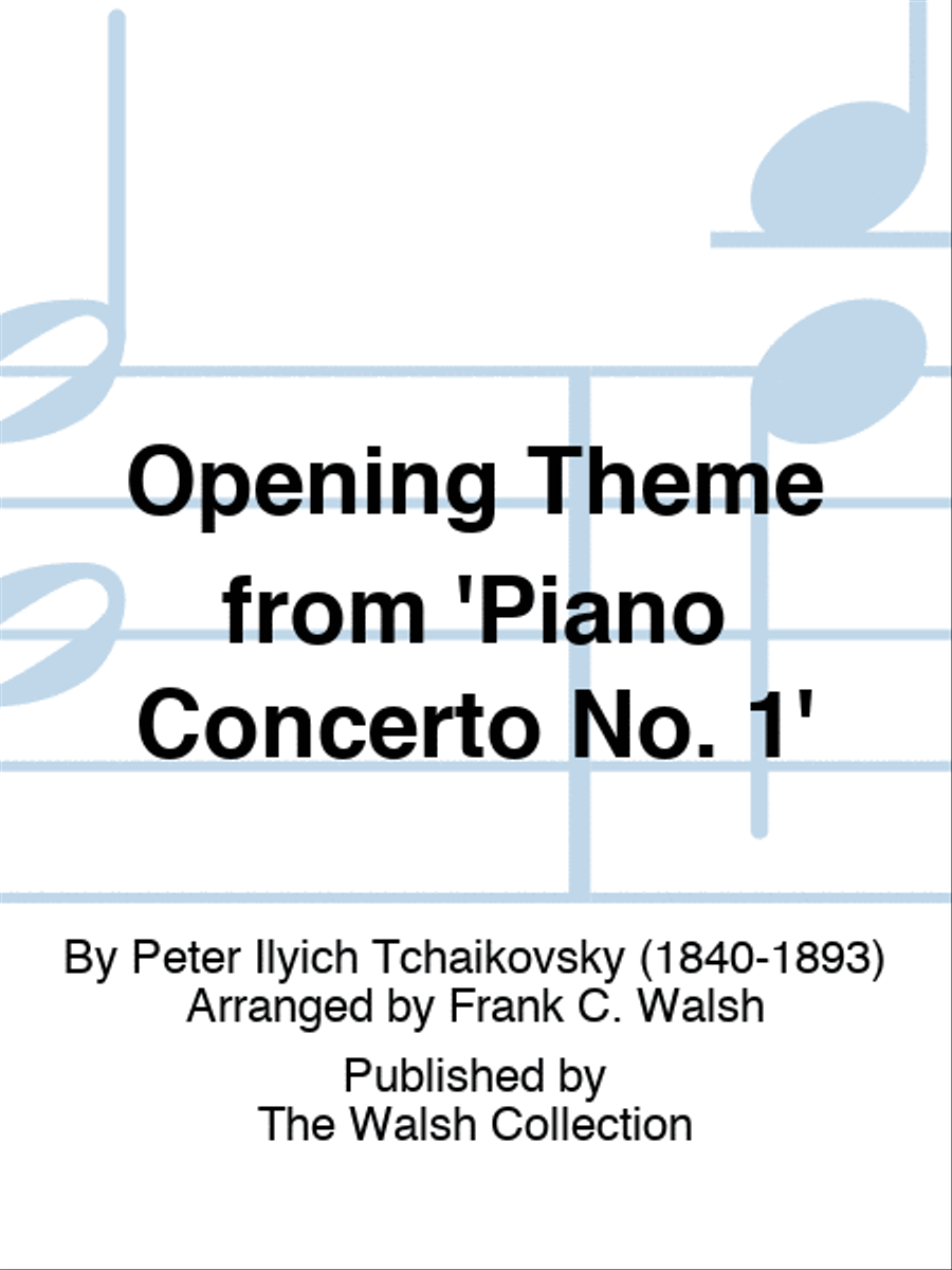 Opening Theme from 'Piano Concerto No. 1' Piano Solo scores gallery preview page 1