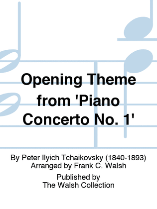 Book cover for Opening Theme from 'Piano Concerto No. 1'