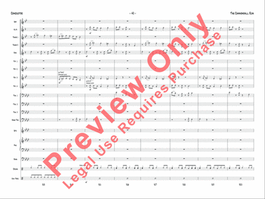 The Cannonball Run Jazz Ensemble scores gallery preview page 41