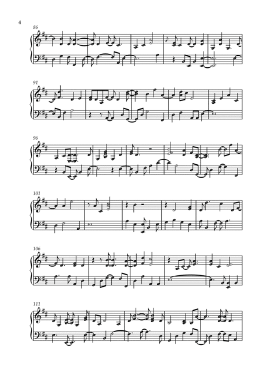 None But Jesus Piano, Vocal, Guitar scores gallery preview page 4