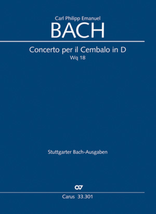 Book cover for Concerto per il Cembalo in D