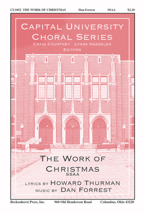 Book cover for Work Of Christmas - Ssaa