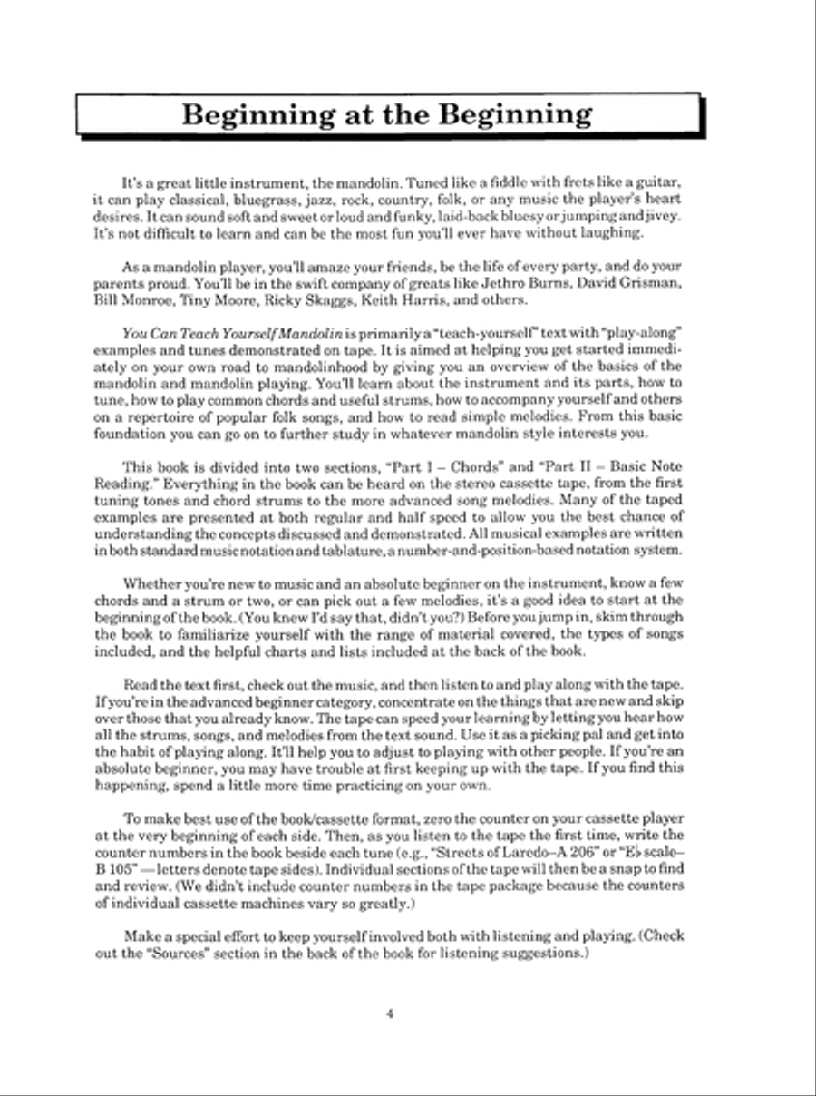 You Can Teach Yourself Mandolin Mandolin scores gallery preview page 5