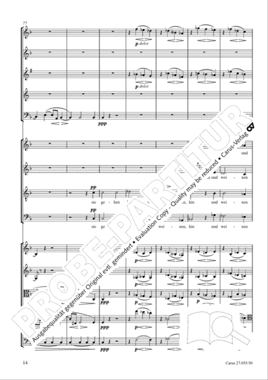 Ein Deutsches Requiem (German Requiem) 4-Part scores gallery preview page 21