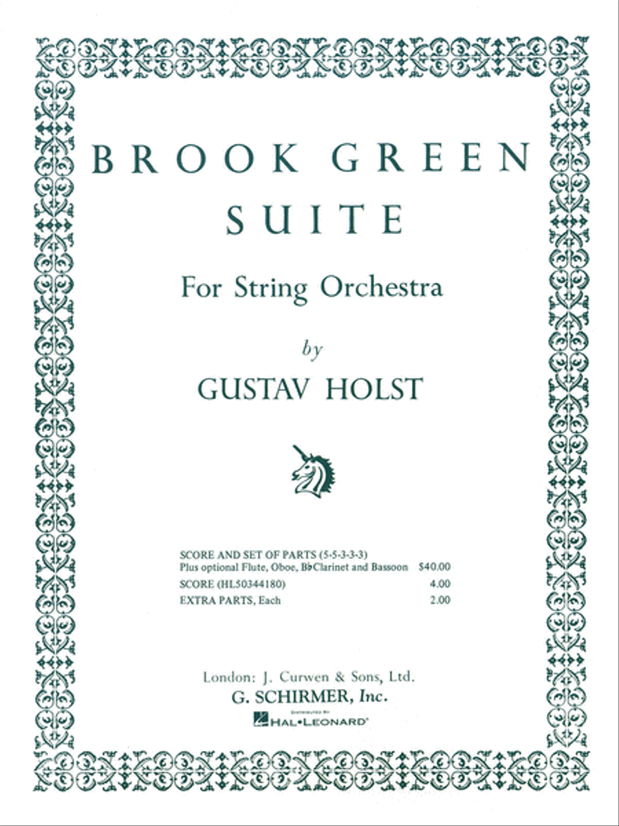 Brook Green Suite String Orchestra scores gallery preview page 1