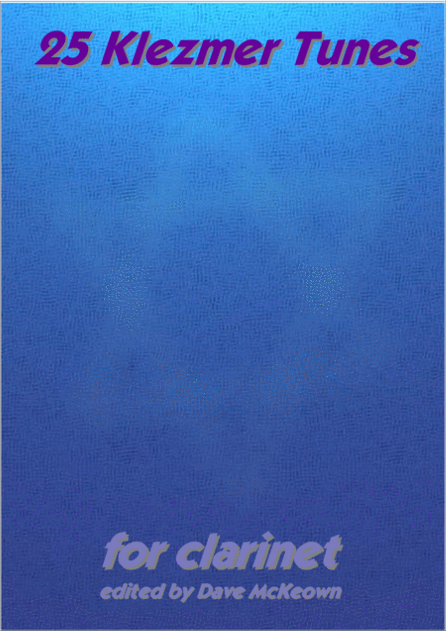 25 Klezmer Tunes for Clarinet Clarinet Solo scores gallery preview page 1