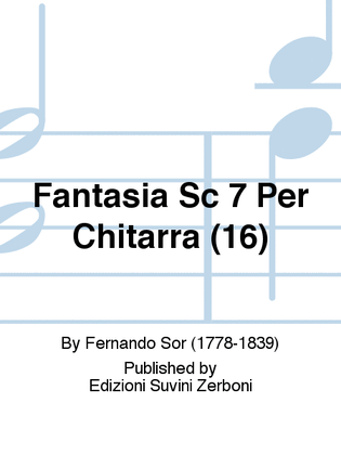 Book cover for Fantasia Sc 7 Per Chitarra (16)
