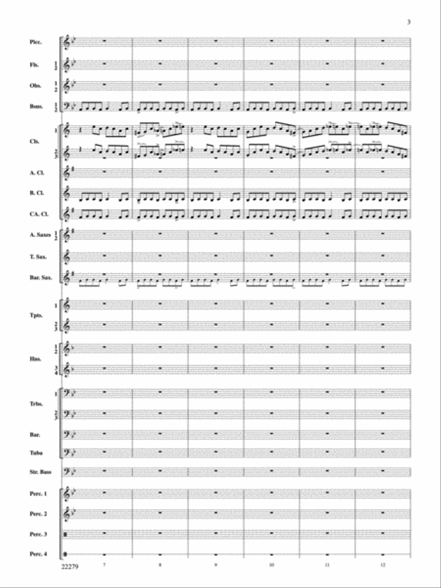 Bayou Breakdown Bayou Breakdown Concert Band scores gallery preview page 3
