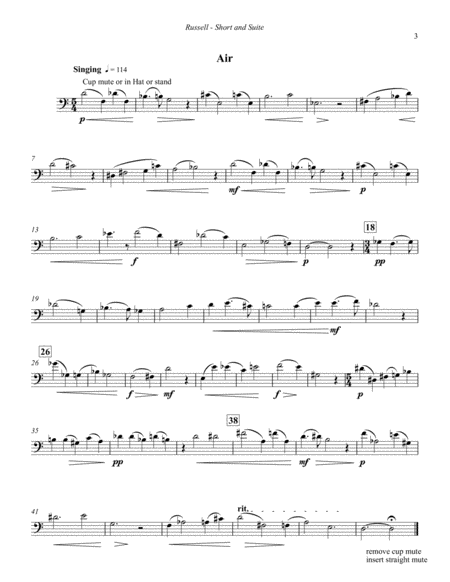 Short and Suite for Solo Trombone
