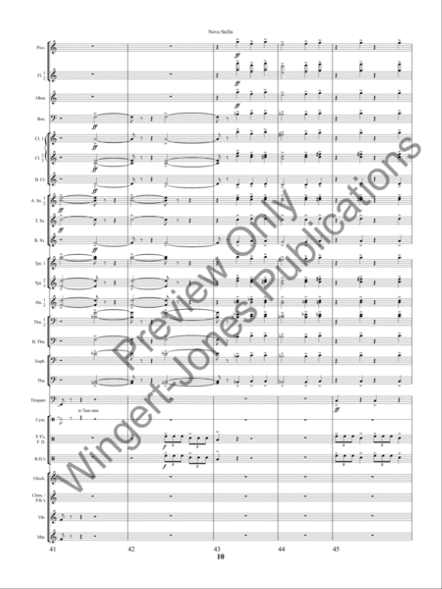 Nova Stella Concert Band scores gallery preview page 13