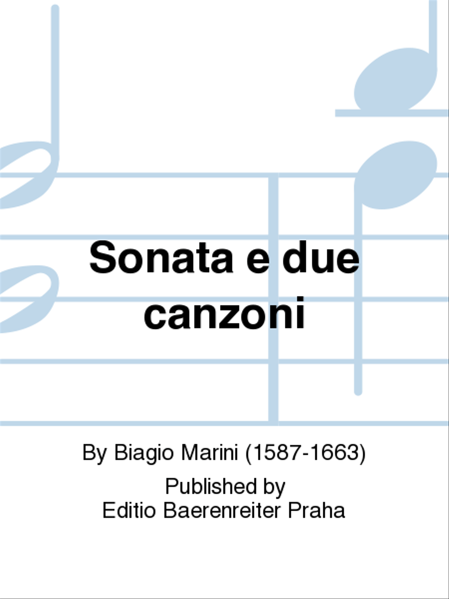 Sonata e due canzoni Soprano Recorder scores gallery preview page 1