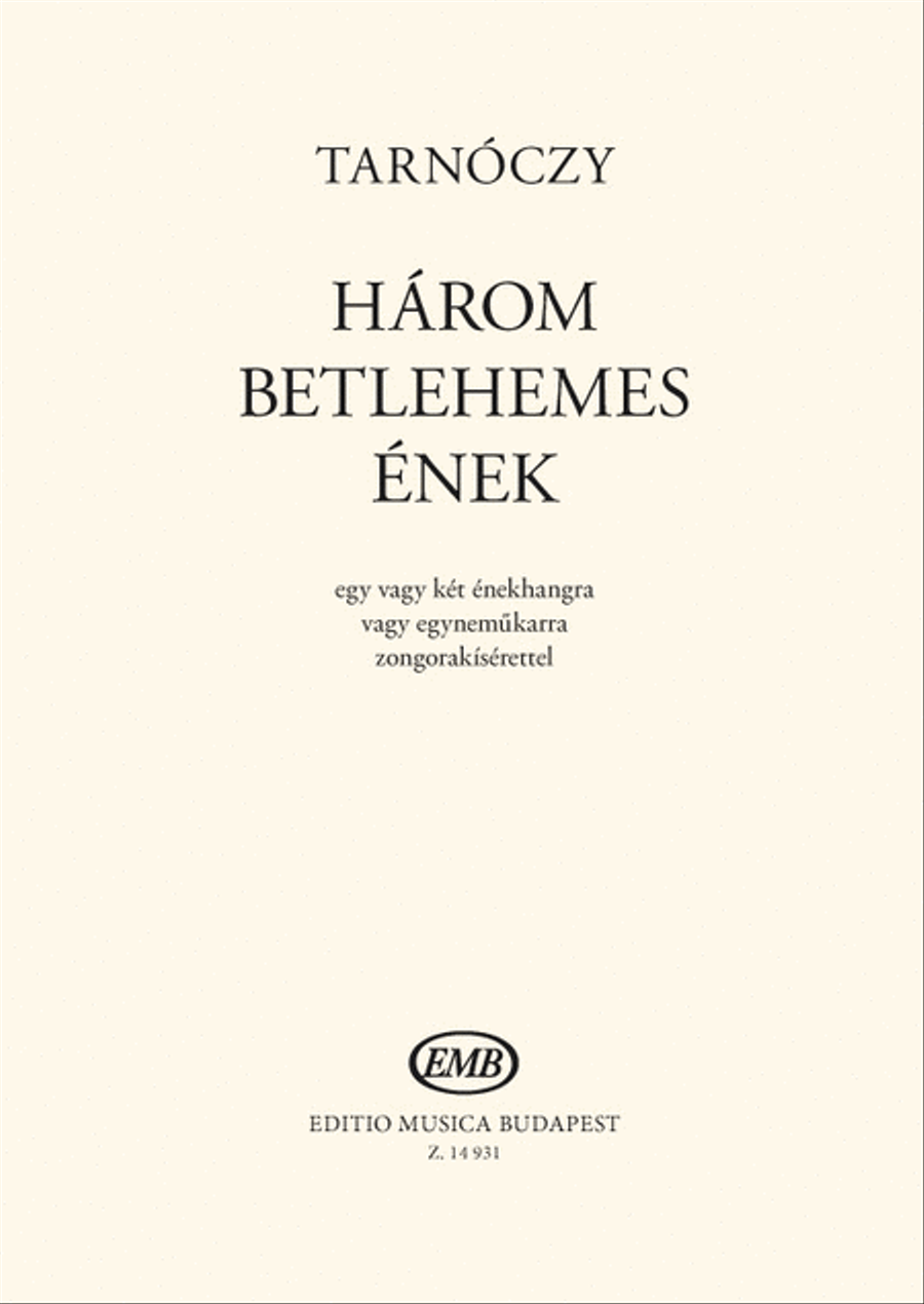 Három betlehemes ének Women's Choir scores gallery preview page 1
