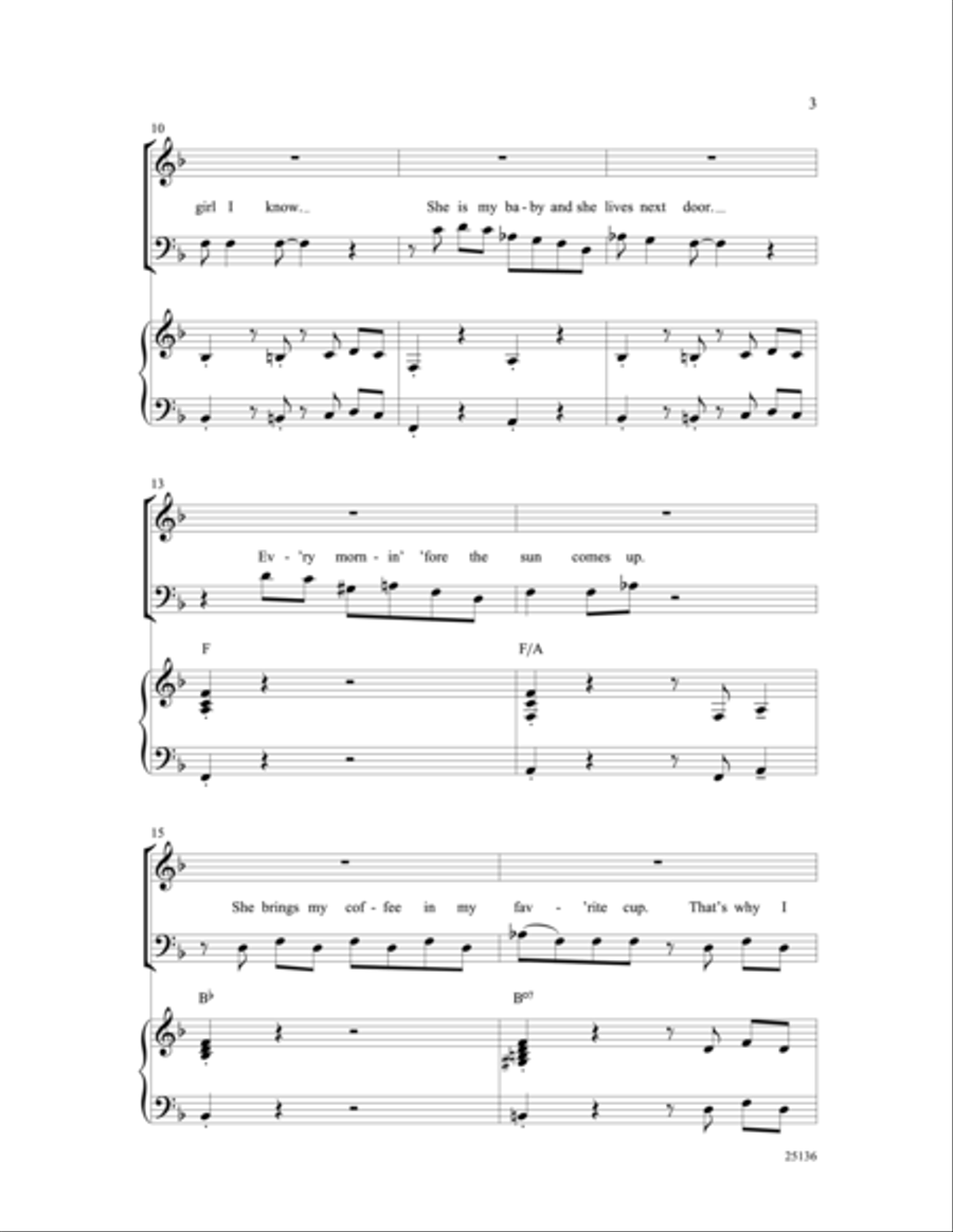 Hallelujah I Love Her So Hallelujah I Love Her So 4-Part scores gallery preview page 3