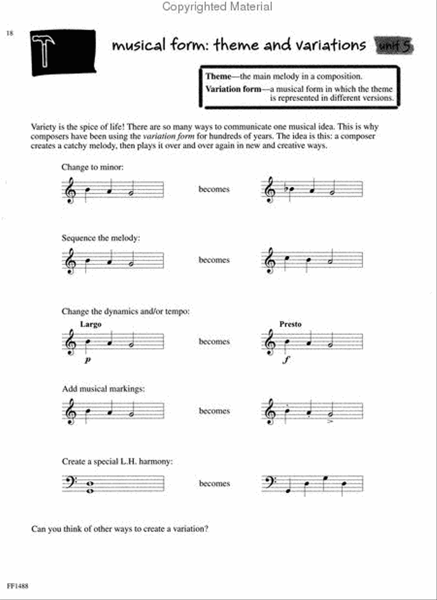 Music by Me, Book Three Music by Me, Book Three Piano Method scores gallery preview page 4