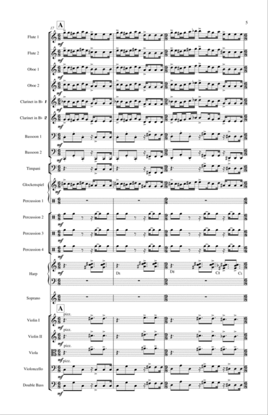 The Romance of Love Full Orchestra scores gallery preview page 5