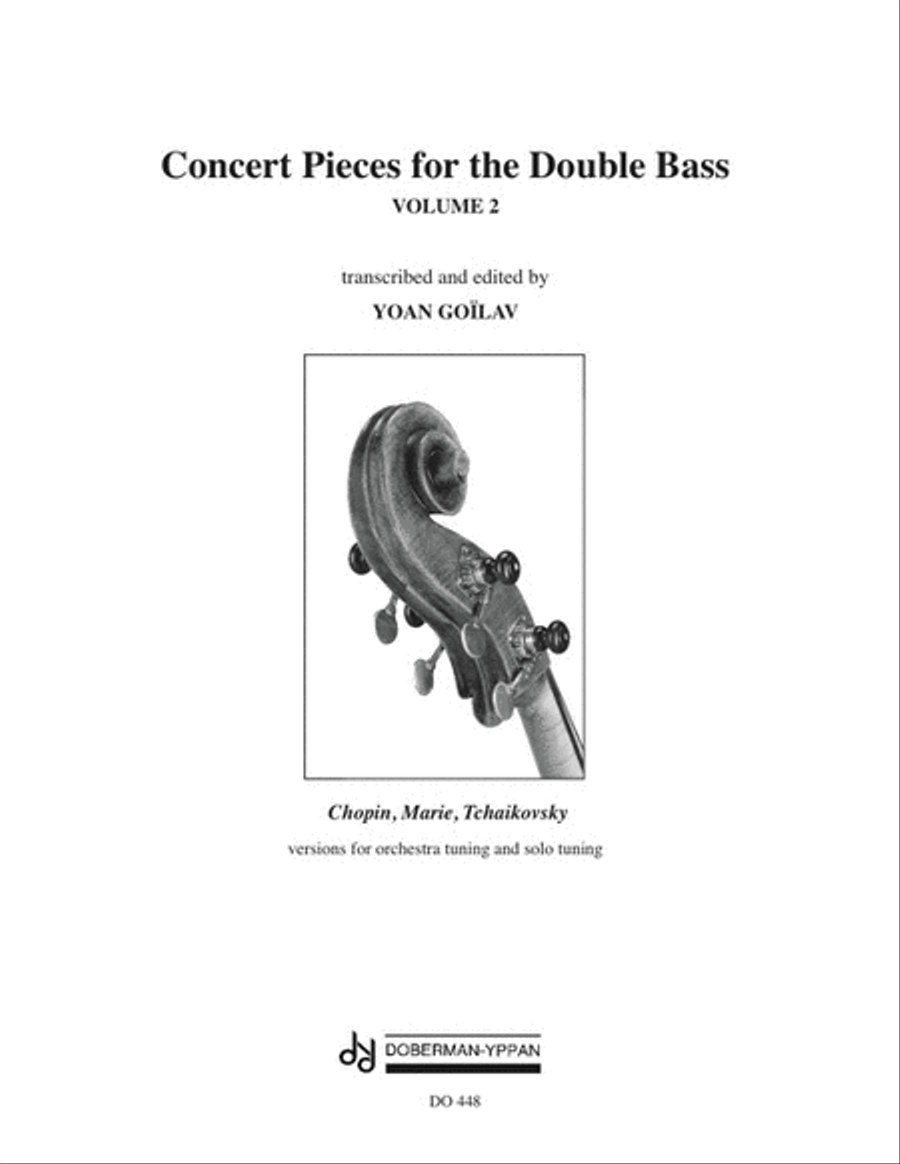 Concert Pieces for the Double Bass, Vol. 2 (bass / piano) Double Bass scores gallery preview page 1
