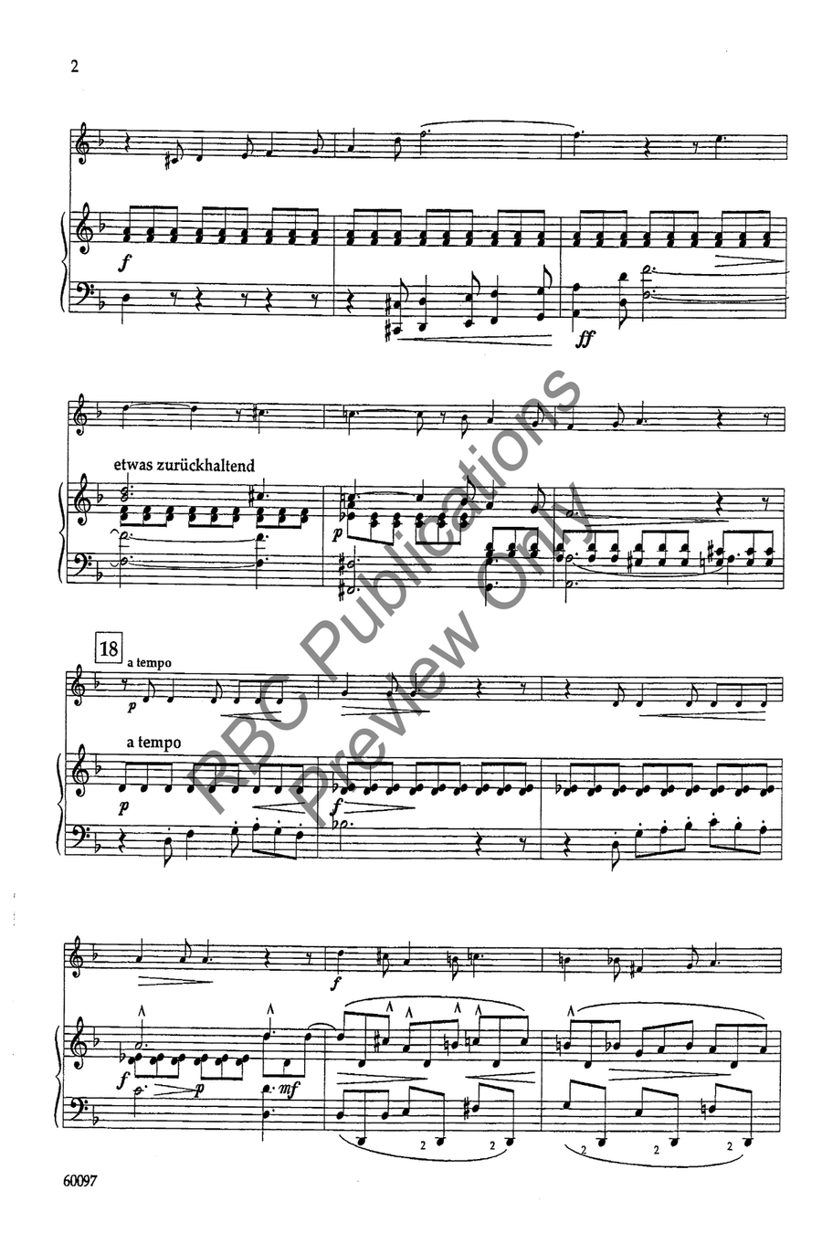 Songs Of A Wayfarer Mvts III and IV Set of Parts scores gallery preview page 5