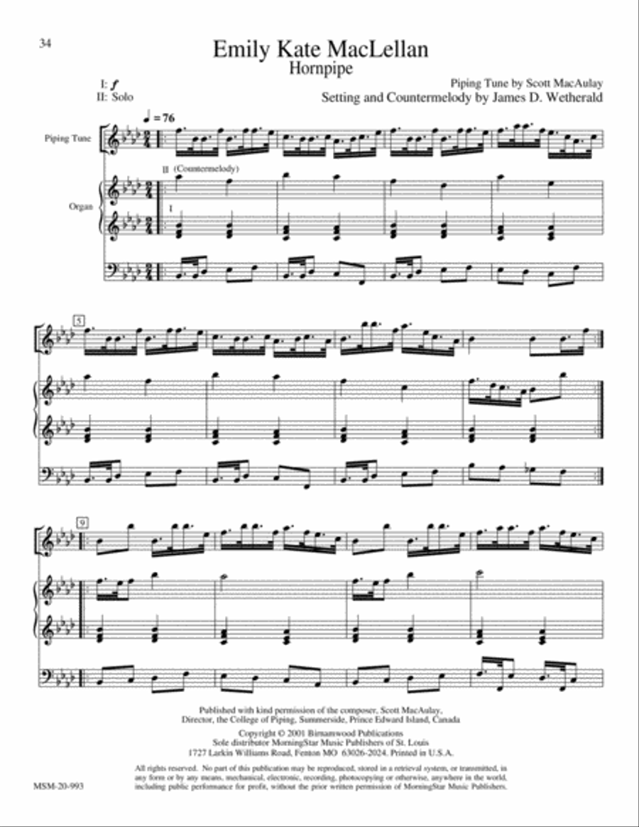 Highland Cathedral Bagpipe scores gallery preview page 17