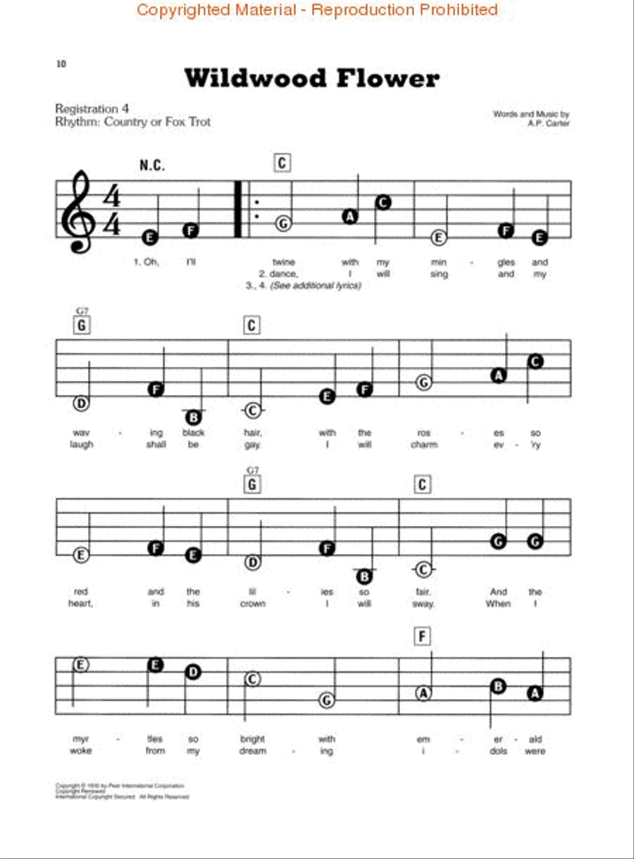 Walk the Line Electronic Keyboard scores gallery preview page 3
