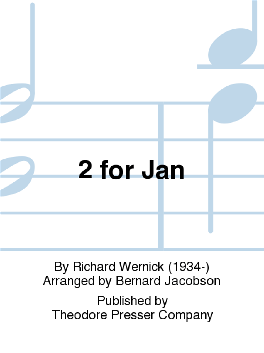 Two for Jan Two for Jan Chamber Music scores gallery preview page 1