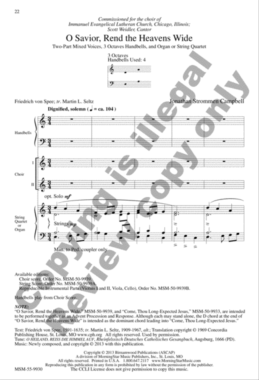 O Lord of Light: Nine Two-Part Mixed Anthems for the Church Year 2-Part scores gallery preview page 9