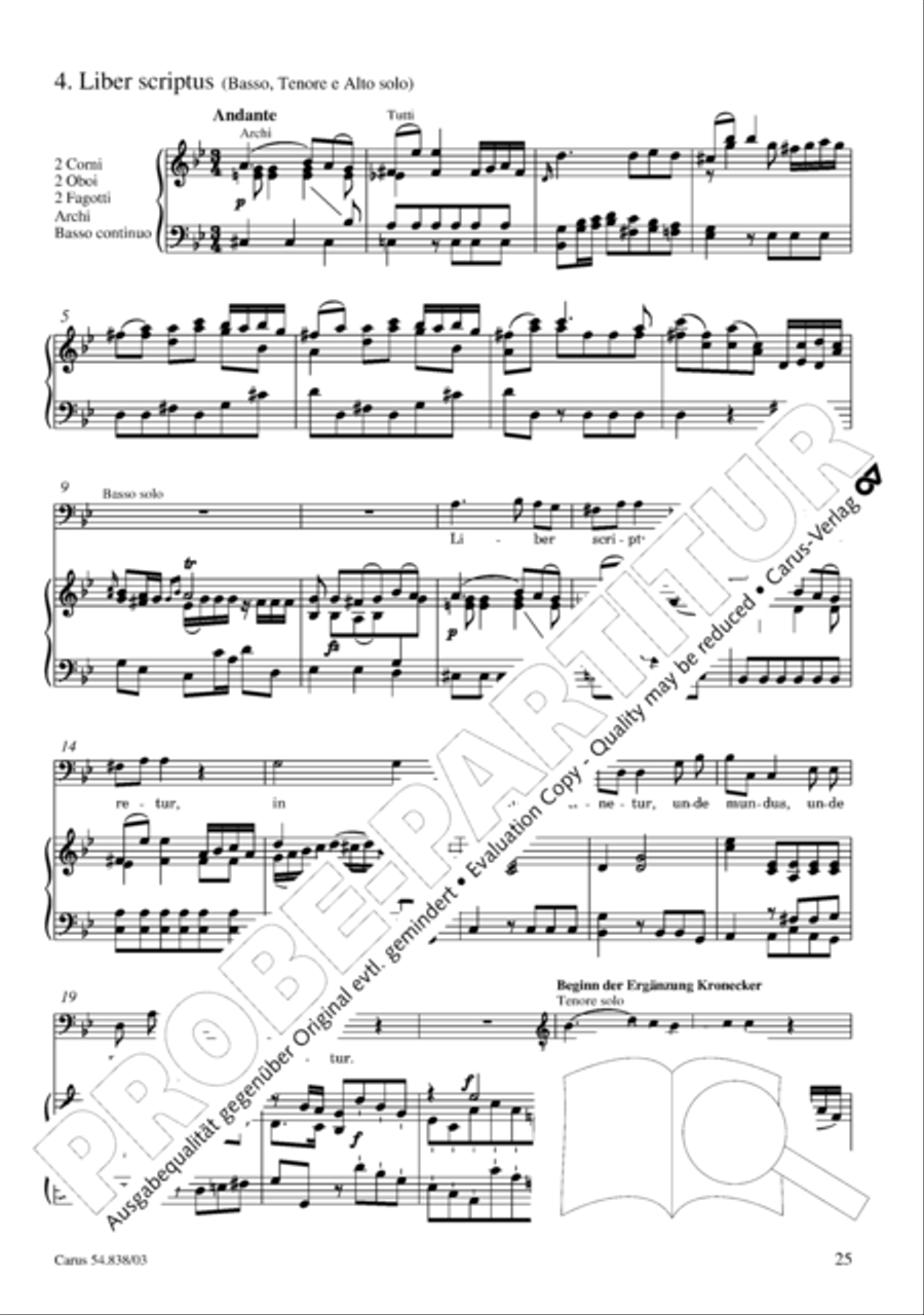 Requiem in B 4-Part scores gallery preview page 30