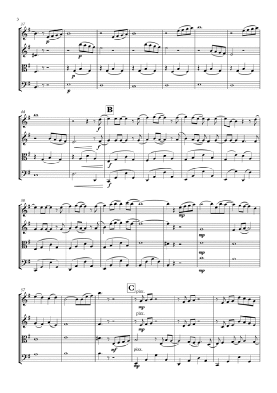 Mary, Did You Know? Mary, Did You Know? String Quartet scores gallery preview page 4