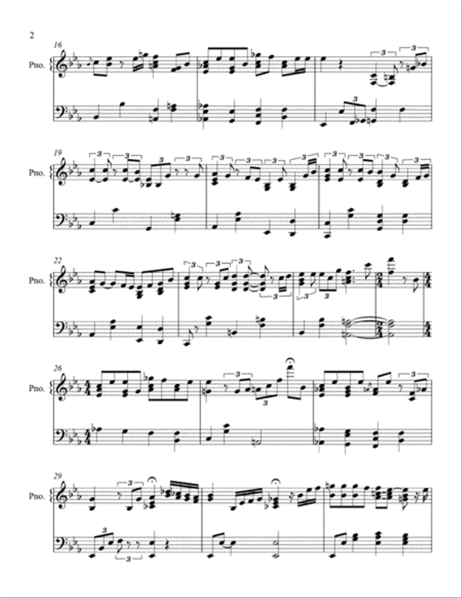 To Let A Good Thing Die Piano Solo scores gallery preview page 2
