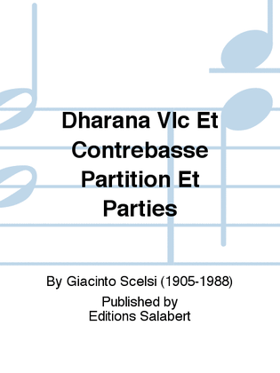 Dharana Vlc Et Contrebasse Partition Et Parties