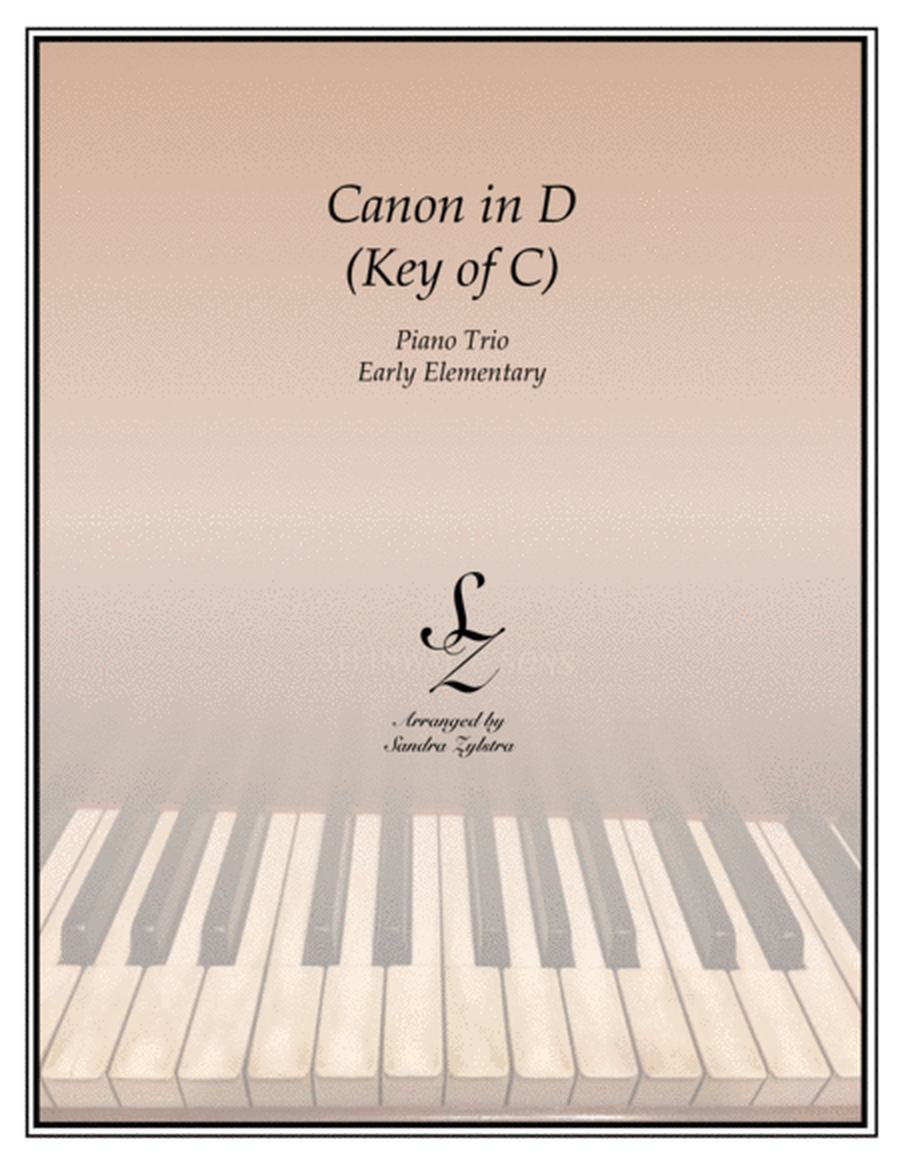 Canon In D (late elementary trio 1 piano, 6 hands) image number null