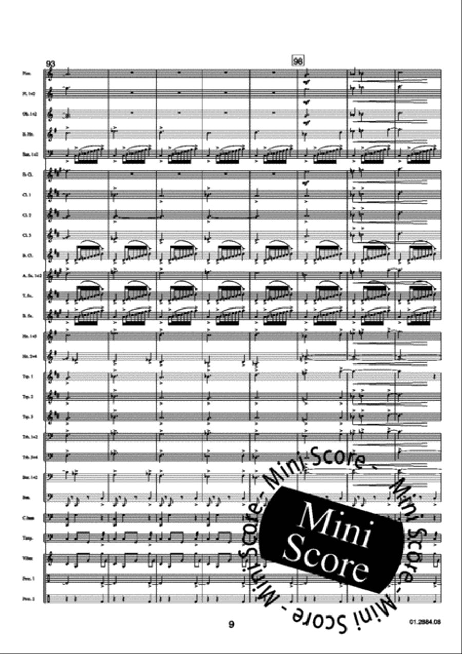 Moving Spirits Concert Band scores gallery preview page 13