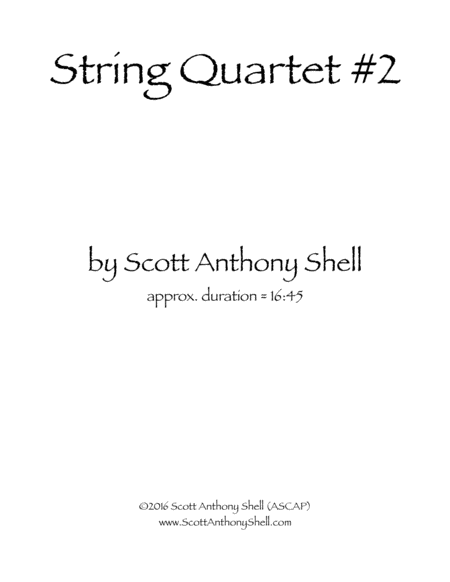String Quartet #2 image number null