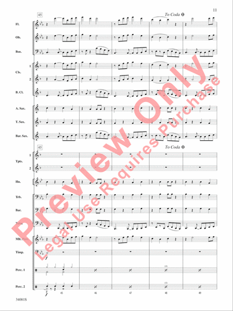 Misery Concert Band scores gallery preview page 12
