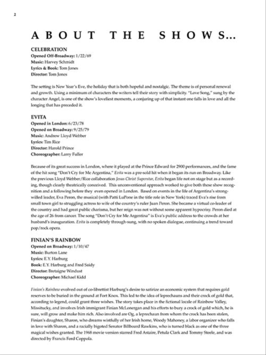Musical Theatre Classics Musical Theatre Classics Mezzo-Soprano Voice scores gallery preview page 4