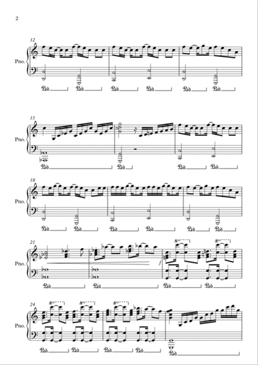You Are My World Piano Solo scores gallery preview page 2