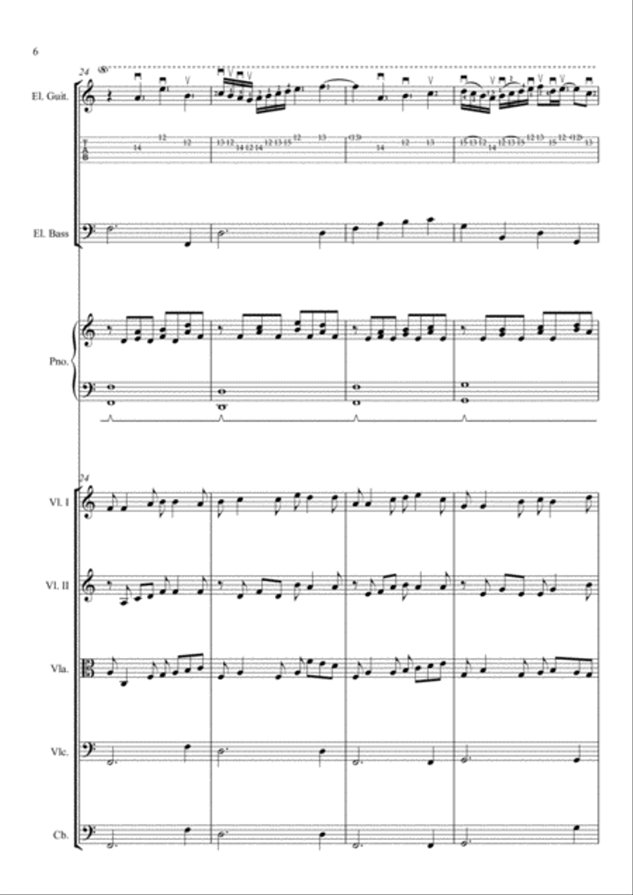 Ricordo (Full score and Set of parts) Chamber Orchestra scores gallery preview page 6
