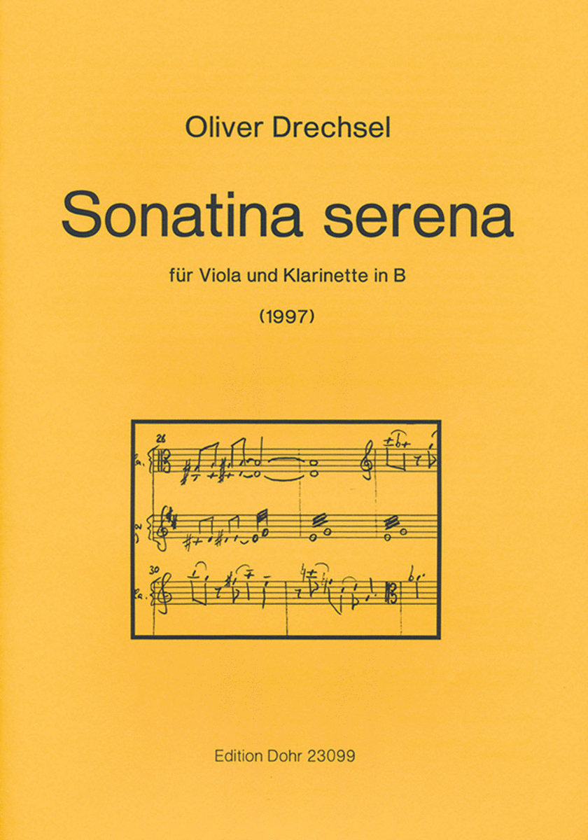 Sonatina serena für Viola und Klarinette in B op. 26 (1997)