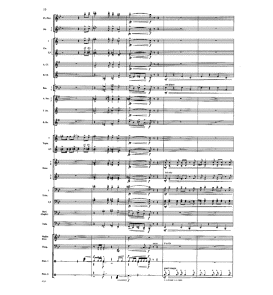 Dawn of a New Day Concert Band scores gallery preview page 9