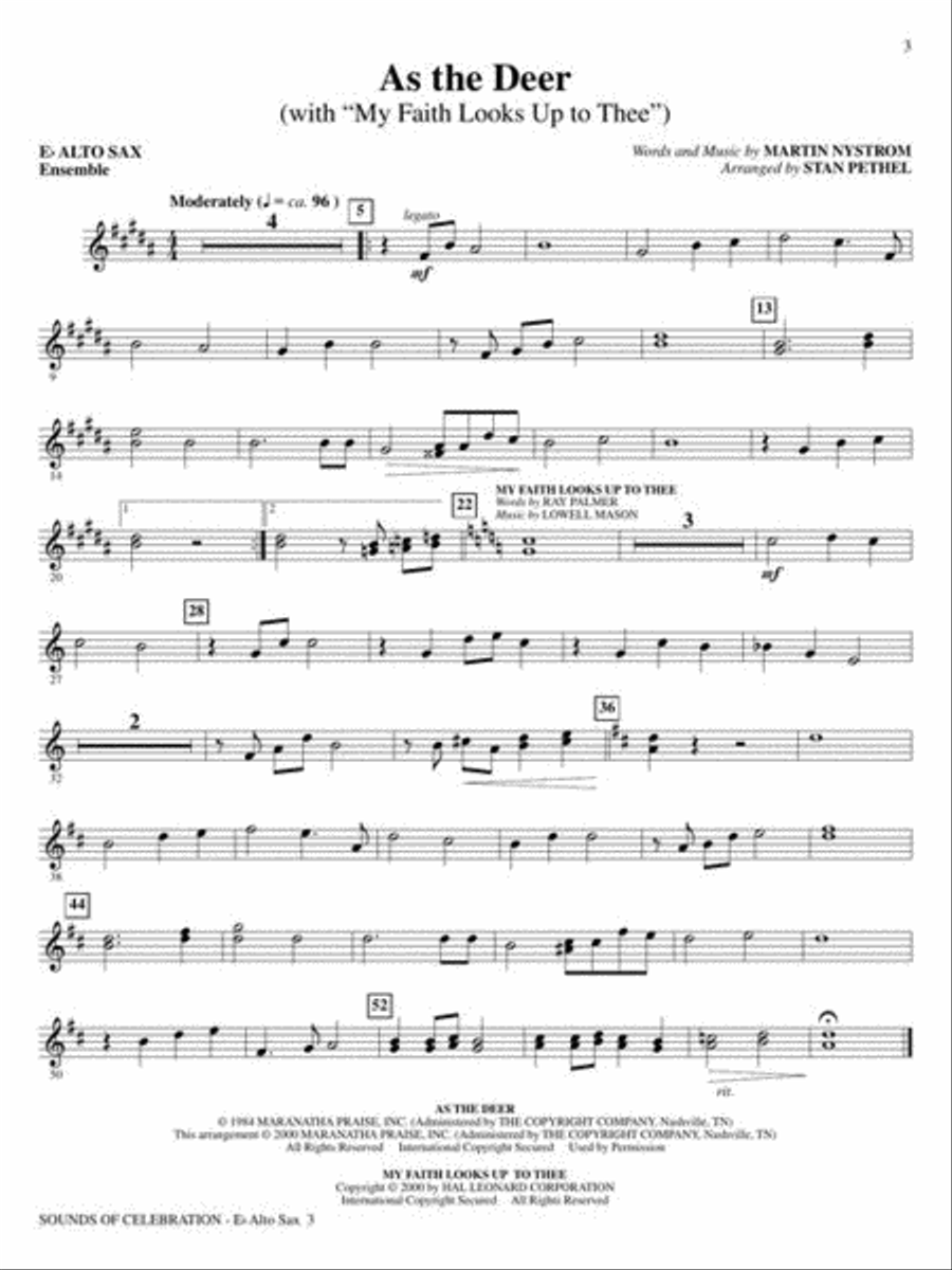 Sounds of Celebration Alto Saxophone scores gallery preview page 5