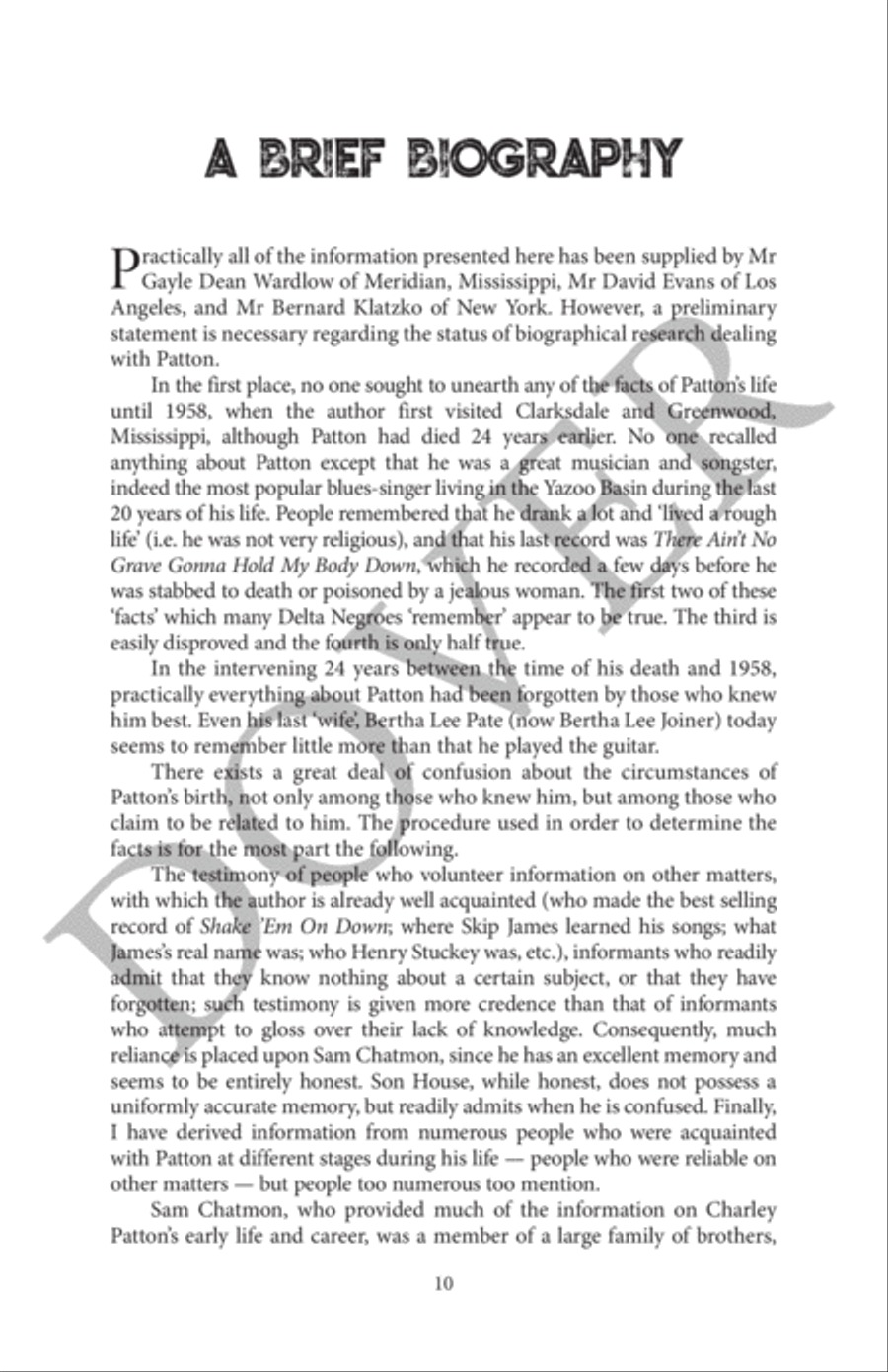Charley Patton -- Expanded Edition Collection / Songbook scores gallery preview page 12