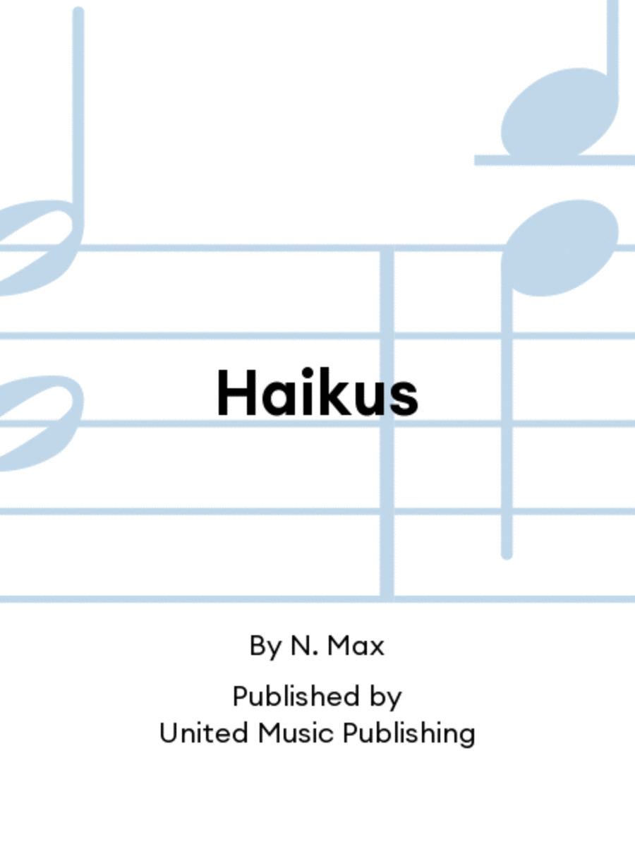 Haikus Chamber Music scores gallery preview page 1